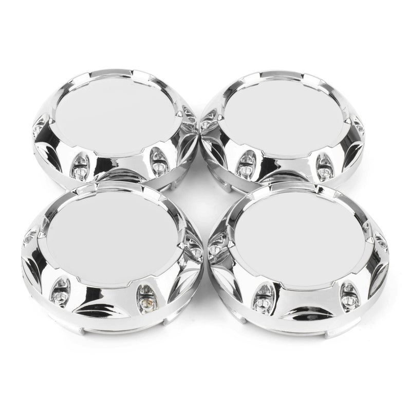 RTRHINOTUNING Set of 4 64mm(2.52in)/57mm(2.2in) Wheel Center Caps Silver Base for #C-243 Mk5 Wheel Rims - Image 1